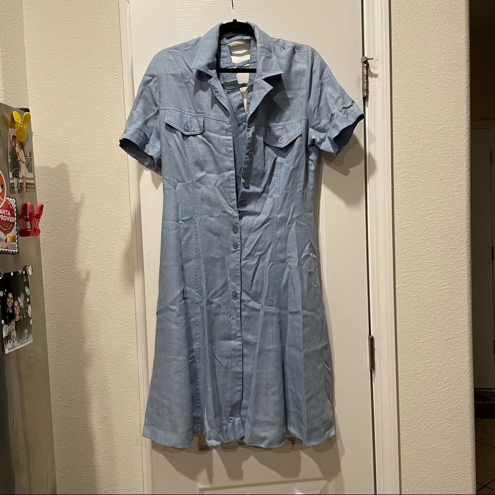 Long blue dress vintage!